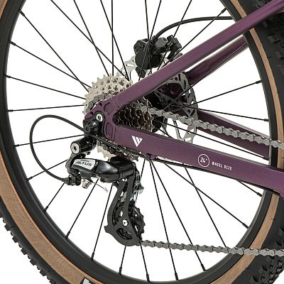 Превью Велосипед с алюминиевой рамой Велосипед WELT Brave 2.0 24 HD Deep Purple (2025)